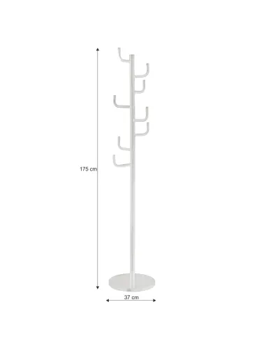Cuier ELDER, hol / intrare, 37x175 cm, Metal și marmură | MobilaOK