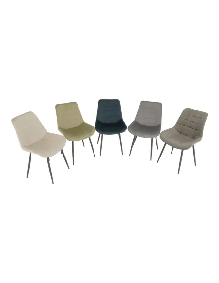 Scaun SARIN, birou/home office, 54x56x90 cm, catifea/metal | MobilaOK