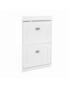 Pantofar SEBER TYP 1 pentru hol/dressing, 53.5x82.5x24 cm, PAL melaminat alb | MobilaOK