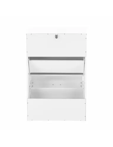 Pantofar SEBER TYP 1 pentru hol/dressing, 53.5x82.5x24 cm, PAL melaminat alb | MobilaOK