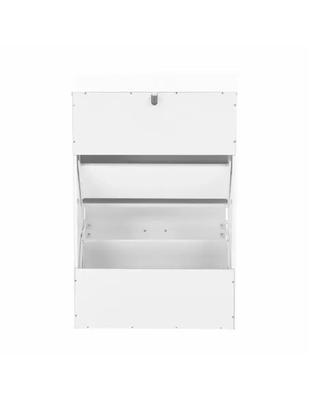 Pantofar SEBER TYP 1 pentru hol/dressing, 53.5x82.5x24 cm, PAL melaminat alb | MobilaOK