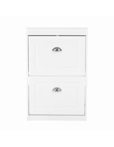 Pantofar SEBER TYP 1 pentru hol/dressing, 53.5x82.5x24 cm, PAL melaminat alb | MobilaOK