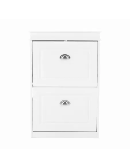 Pantofar SEBER TYP 1 pentru hol/dressing, 53.5x82.5x24 cm, PAL melaminat alb | MobilaOK