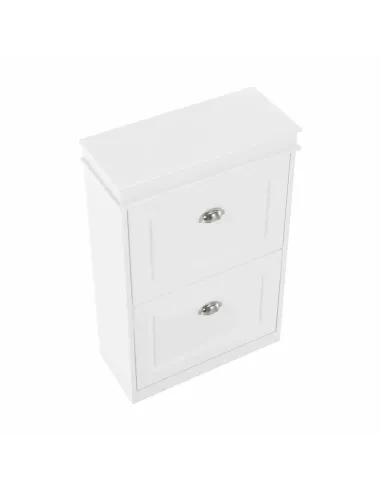 Pantofar SEBER TYP 1 pentru hol/dressing, 53.5x82.5x24 cm, PAL melaminat alb | MobilaOK