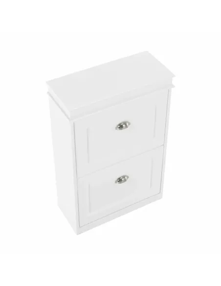 Pantofar SEBER TYP 1 pentru hol/dressing, 53.5x82.5x24 cm, PAL melaminat alb | MobilaOK