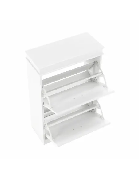 Pantofar SEBER TYP 1 pentru hol/dressing, 53.5x82.5x24 cm, PAL melaminat alb | MobilaOK