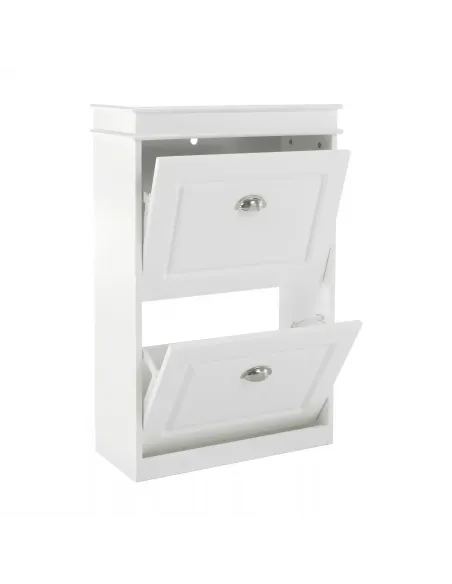 Pantofar SEBER TYP 1 pentru hol/dressing, 53.5x82.5x24 cm, PAL melaminat alb | MobilaOK