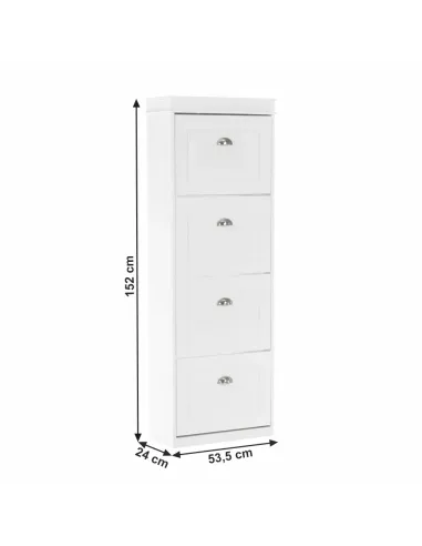 Pantofar SEBER TYP 3 pentru hol/dressing, 53.5x152x24 cm, PAL/MDF, KONDELA | MobilaOK