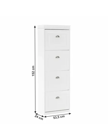 Pantofar SEBER TYP 3 pentru hol/dressing, 53.5x152x24 cm, PAL/MDF, KONDELA | MobilaOK