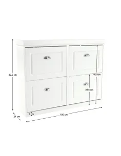 Pantofar SEBER TYP 5, hol/dressing, 105x82.5x24 cm, PAL/MDF | MobilaOK 2