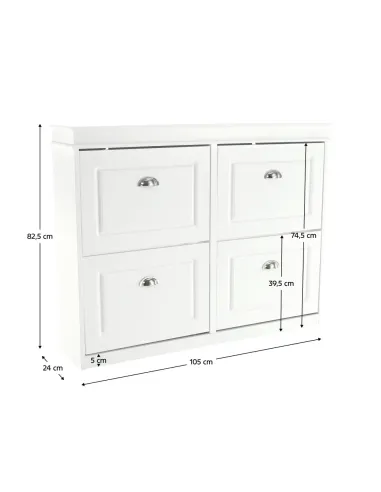 Pantofar SEBER TYP 5, hol/dressing, 105x82.5x24 cm, PAL/MDF | MobilaOK