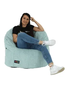 Fotoliu ALMERO, living, 75x75x75 cm, material textil mentol | MobilaOK
