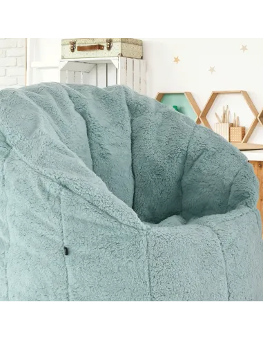 Fotoliu ALMERO, living, 75x75x75 cm, material textil mentol | MobilaOK