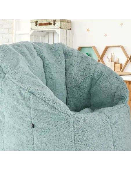 Fotoliu ALMERO, living, 75x75x75 cm, material textil mentol | MobilaOK