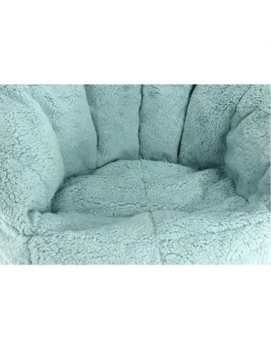 Fotoliu ALMERO, living, 75x75x75 cm, material textil mentol | MobilaOK