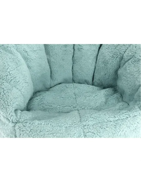 Fotoliu ALMERO, living, 75x75x75 cm, material textil mentol | MobilaOK