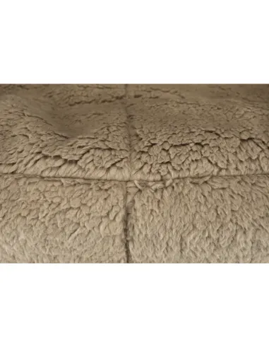 Fotoliu ALMERO living 75x75x75 cm, material textil maro deschis | MobilaOK