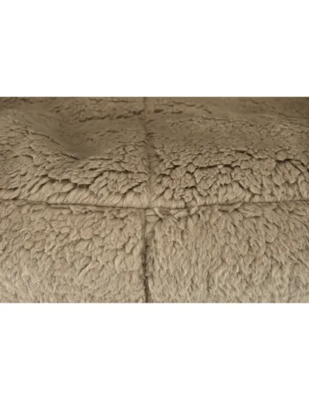 Fotoliu ALMERO living 75x75x75 cm, material textil maro deschis | MobilaOK
