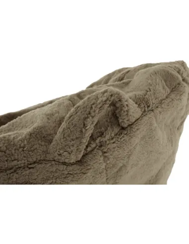 Fotoliu ALMERO living 75x75x75 cm, material textil maro deschis | MobilaOK