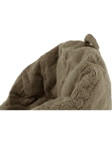 Fotoliu ALMERO living 75x75x75 cm, material textil maro deschis | MobilaOK