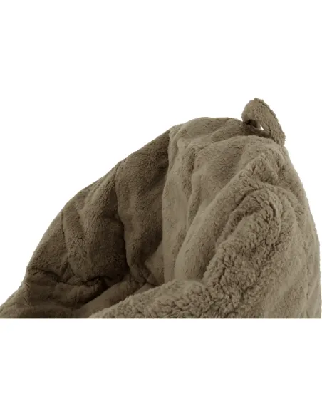 Fotoliu ALMERO living 75x75x75 cm, material textil maro deschis | MobilaOK