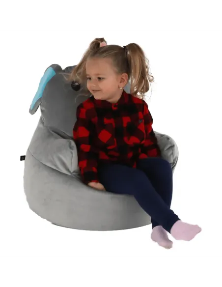 Fotoliu BABY TIPUL 2, copii, 55x50 cm, textil gri | MobilaOK