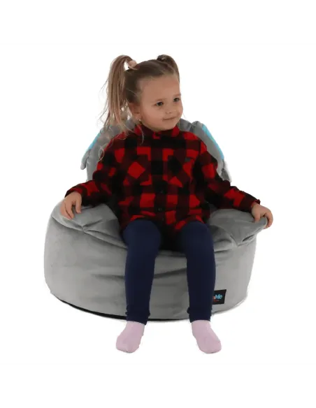 Fotoliu BABY TIPUL 2, copii, 55x50 cm, textil gri | MobilaOK