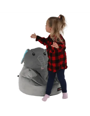 Fotoliu BABY TIPUL 2, copii, 55x50 cm, textil gri | MobilaOK