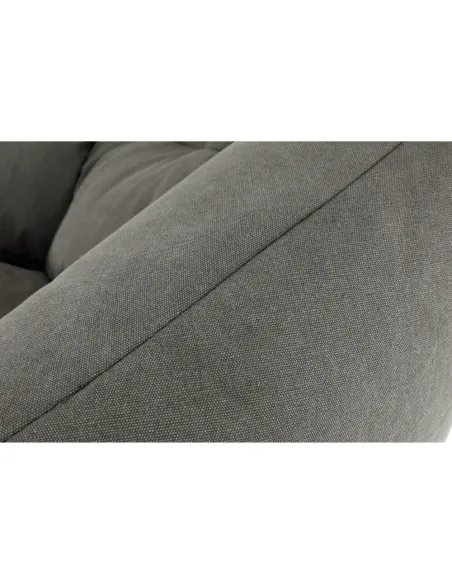 Fotoliu URASON, living, 80x80x80 cm, material textil gri | MobilaOK
