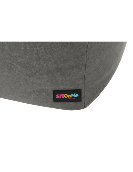 Fotoliu URASON, living, 80x80x80 cm, material textil gri | MobilaOK