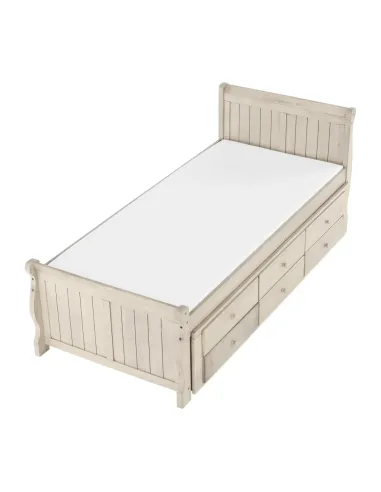Pat, ANTIKO, dormitor/copii, 90x200, PAL/MDF, masiv | MobilaOK