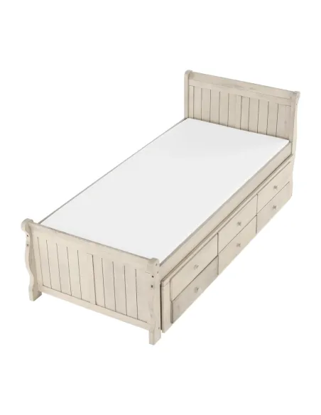 Pat, ANTIKO, dormitor/copii, 90x200, PAL/MDF, masiv | MobilaOK