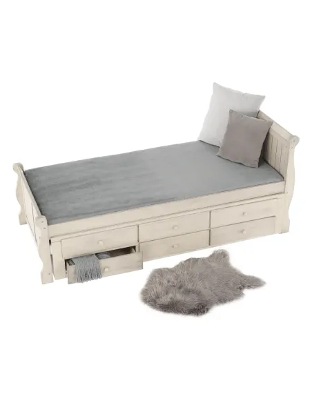 Pat, ANTIKO, dormitor/copii, 90x200, PAL/MDF, masiv | MobilaOK