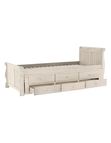 Pat, ANTIKO, dormitor/copii, 90x200, PAL/MDF, masiv | MobilaOK