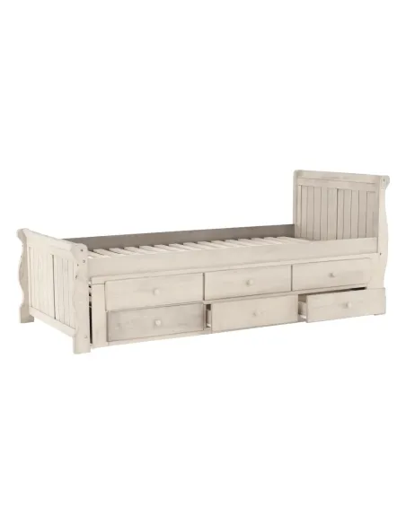 Pat, ANTIKO, dormitor/copii, 90x200, PAL/MDF, masiv | MobilaOK