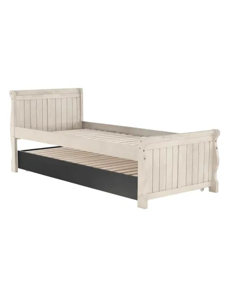 Pat, ANTIKO, dormitor/copii, 90x200, PAL/MDF, masiv | MobilaOK