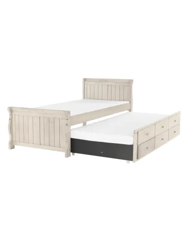 Pat, ANTIKO, dormitor/copii, 90x200, PAL/MDF, masiv | MobilaOK