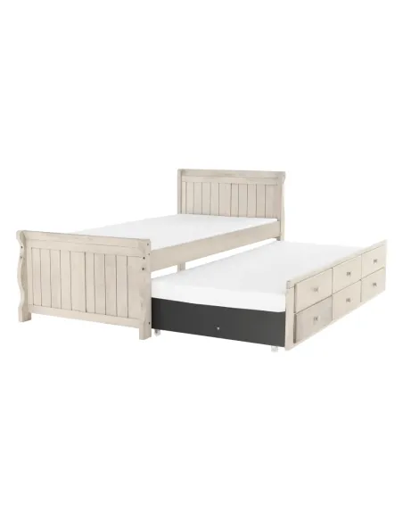 Pat, ANTIKO, dormitor/copii, 90x200, PAL/MDF, masiv | MobilaOK