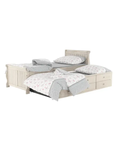 Pat, ANTIKO, dormitor/copii, 90x200, PAL/MDF, masiv | MobilaOK