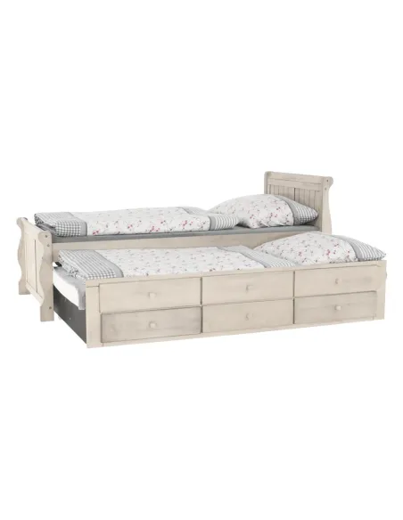 Pat, ANTIKO, dormitor/copii, 90x200, PAL/MDF, masiv | MobilaOK