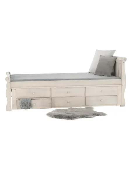 Pat, ANTIKO, dormitor/copii, 90x200, PAL/MDF, masiv | MobilaOK