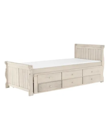 Pat, ANTIKO, dormitor/copii, 90x200, PAL/MDF, masiv | MobilaOK