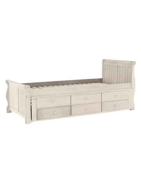 Pat, ANTIKO, dormitor/copii, 90x200, PAL/MDF, masiv | MobilaOK