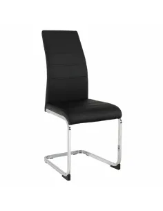 Scaun Dining VATENA, dining, 42x56x99 cm, Piele eco, Crom | MobilaOK