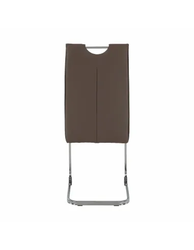 Scaun TOSENA, dining, 44x60.5x98 cm, piele eco și crom | MobilaOK