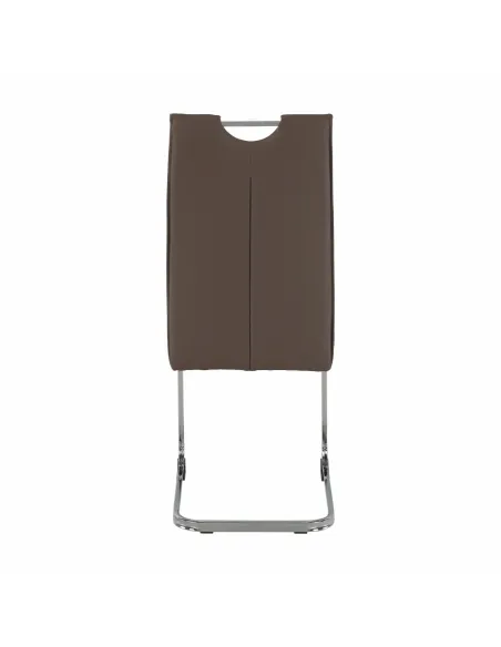 Scaun TOSENA, dining, 44x60.5x98 cm, piele eco și crom | MobilaOK