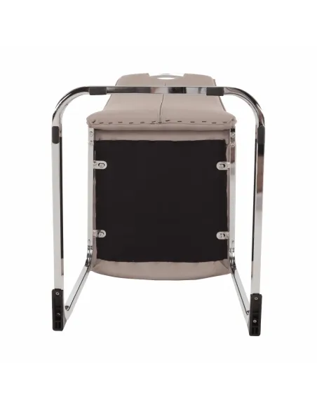 Scaun Dining TOSENA, living/dining, 44x60.5x98 cm, Piele eco și crom | MobilaOK
