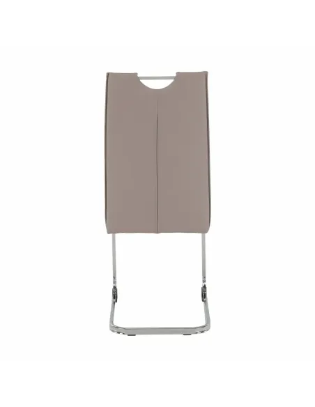 Scaun Dining TOSENA, living/dining, 44x60.5x98 cm, Piele eco și crom | MobilaOK