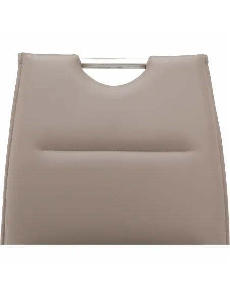Scaun Dining TOSENA, living/dining, 44x60.5x98 cm, Piele eco și crom | MobilaOK