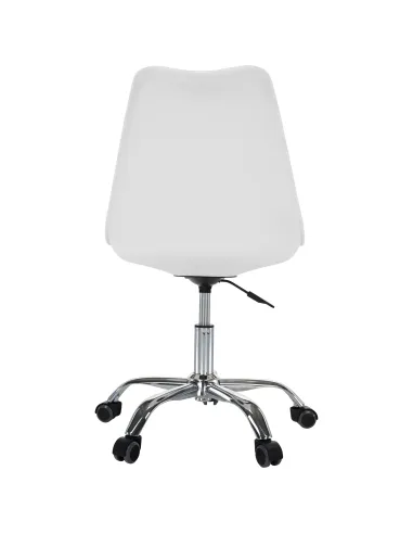 Scaun de birou DARISA NEW, alb, 48x56x81-90 cm | MobilaOK